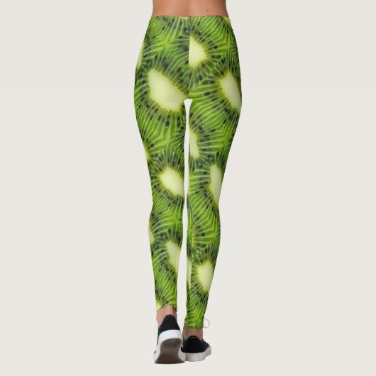 Kiwi-fruitpatroon Leggings (Achterkant)