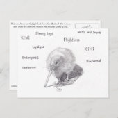 Kiwi gaat een wandeling maken briefkaart (Voorkant / Achterkant)