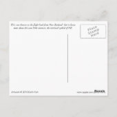 Kiwi gaat een wandeling maken briefkaart (Achterkant)