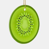 Kiwi-gestyliseerde vruchtenplak keramisch ornament (Rechts)
