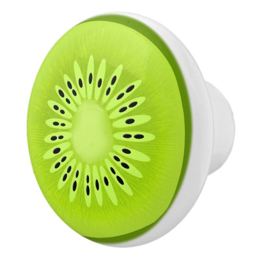 Kiwi-gestyliseerde vruchtenplak keramische knop (Rechts)