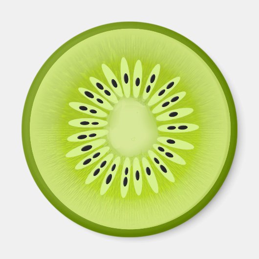 Kiwi-gestyliseerde vruchtenplak magneet (Voorkant)