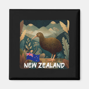 Kiwi grafische kostuum voor New Zealand liefhebber Magneet