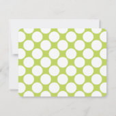 Kiwi Green Bicycle en Large Stippen Note Cards Kaart (Achterkant)