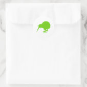Kiwi Green Bird Ronde Sticker (Tas)
