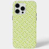 Kiwi Green Greek Key Pattern Case-Mate iPhone Case (Achterkant)