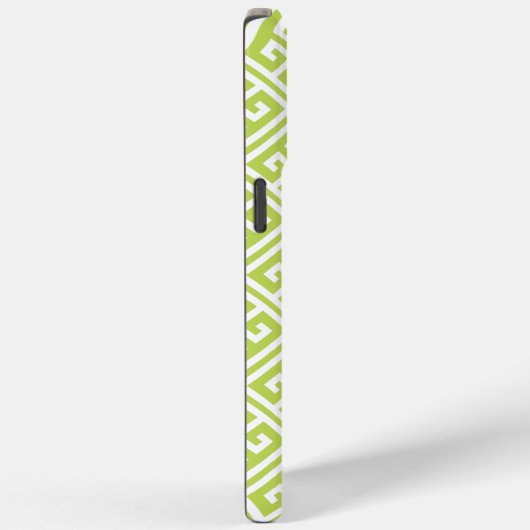 Kiwi Green Greek Key Pattern Case-Mate iPhone Case (Achterkant / Rechts)