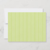 Kiwi Green Herringbone Pattern Dank je wel Kaart (Achterkant)