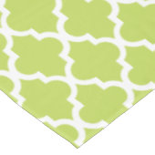 Kiwi Green Quatrefoil Tegels Pattern Tafelkleed (Gekanteld)