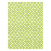 Kiwi Green Quatrefoil Tegels Pattern Tafelkleed (Voorkant)