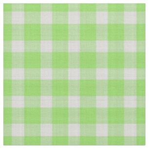 Kiwi groen en wit geruit geruit gingham stof