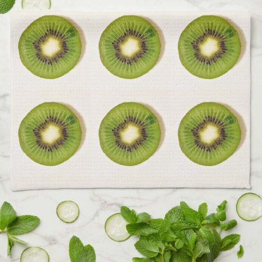 Kiwi Groen Fruit 4Keri Theedoek (Gevouwen)