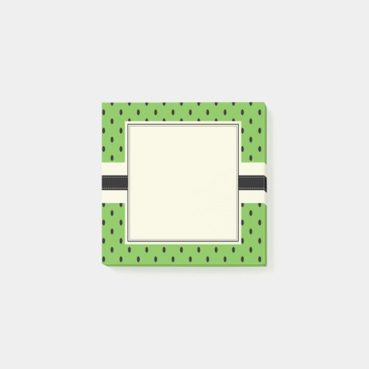 Kiwi groene fruit polka stippen zomer patroon post-it® notes (Voorkant)