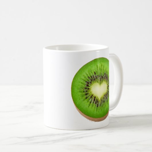 Kiwi hart koffiemok (Voorkant rechts)