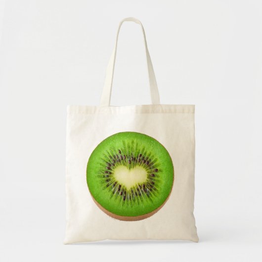 Kiwi hart tote bag (Voorkant)
