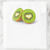 Kiwi harten ovale sticker (Tas)