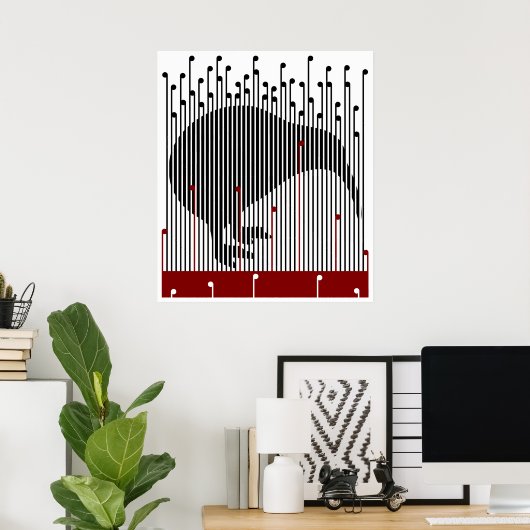 Kiwi in de Raupo, BULLRUSH Poster (Thuiskantoor)