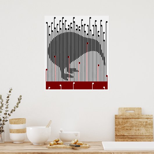 Kiwi in de Raupo, BULLRUSH Poster (Keuken)