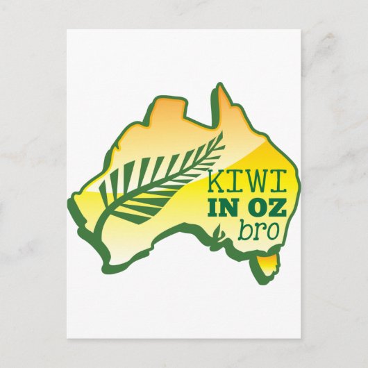 KIWI in OZ (Australië) BRO Briefkaart (Voorkant)