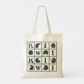 Kiwi in the matrix tote bag (Achterkant)