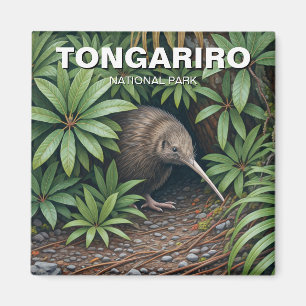 Kiwi in Tongariro Nationaal Park Nieuw-Zeeland Magneet