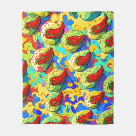 Kiwi Inferno - Ananas Rijk Fleece Deken