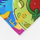 Kiwi Inferno - Ananas Rijk Fleece Deken (Hoek)