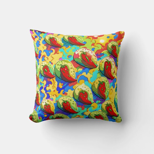 Kiwi Inferno - Ananas Rijk Kussen (Voorkant)