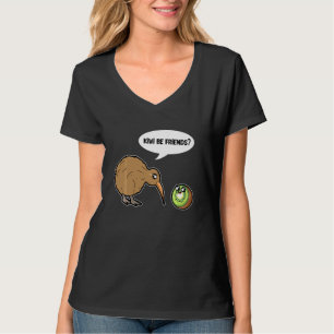 Kiwi is Friends Cute Kiwi Bird and Kiwi Fruit T-shirt