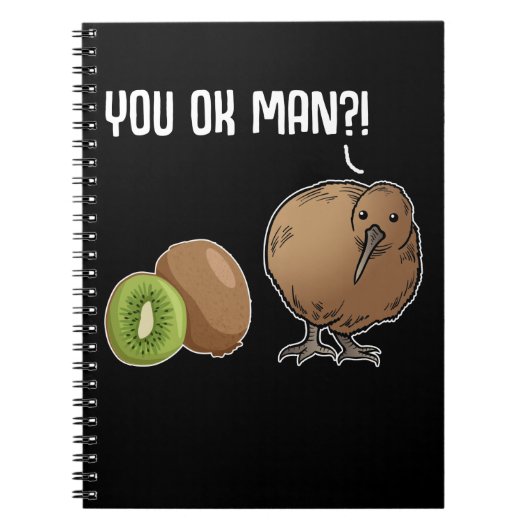 Kiwi Joke Bird Fruit Animal Kiwi Notitieboek (Voorkant)