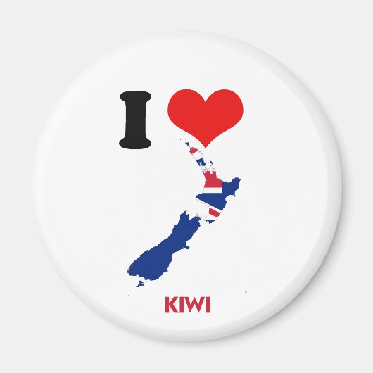 KIWI KAART MAGNEET (Voorkant)