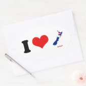 KIWI KAART OVALE STICKER (Envelop)