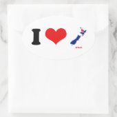 KIWI KAART OVALE STICKER (Tas)