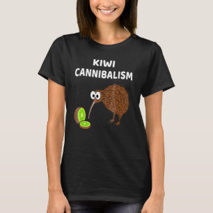 Kiwi kannibalisme Schattige kannibalistisch T-shir T-shirt