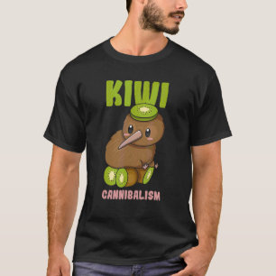 Kiwi kannibalisme woordspeling voor een Kiwi vogel T-shirt