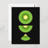 Kiwi Kawaii Cute Fruit Briefkaart (Voorkant / Achterkant)