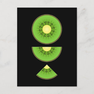 Kiwi Kawaii Cute Fruit Briefkaart