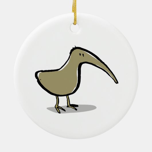 kiwi keramisch ornament (Achterkant)