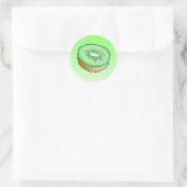 Kiwi - Klassieke Ronde Sticker (Tas)