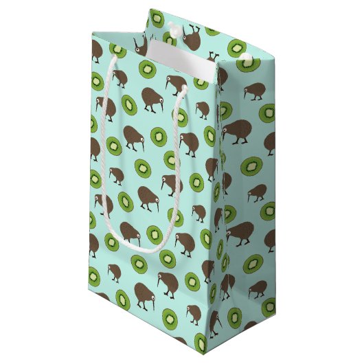 Kiwi Klein Cadeauzakje (Voorkant Gekanteld)