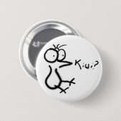 "Kiwi?" Knoop! Ronde Button 5,7 Cm (Voorkant /achterkant)