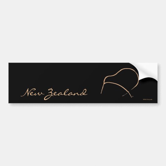 KIWI Kunst Bumpersticker (Voorkant)