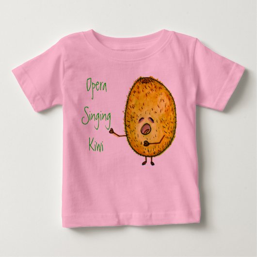 Kiwi, La La La T-shirt, Roze (Voorkant)