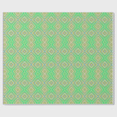 Kiwi Lime Green Alternative Diamond Pattern Cadeaupapier (Vlak)