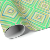 Kiwi Lime Green Alternative Diamond Pattern Cadeaupapier (Rol Hoek)