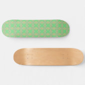 Kiwi Lime Green Alternative Diamond Pattern Persoonlijk Skateboard (Horizontaal)