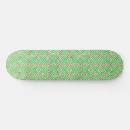 Kiwi Lime Green Alternative Diamond Pattern Persoonlijk Skateboard (Horizontaal)