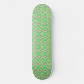 Kiwi Lime Green Alternative Diamond Pattern Persoonlijk Skateboard (Voorkant)
