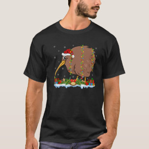 Kiwi Lover Family Matching Santa Hat Kiwi Christma T-shirt