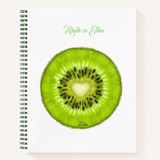 Kiwi Made in Eden notitieboek (Voorkant)